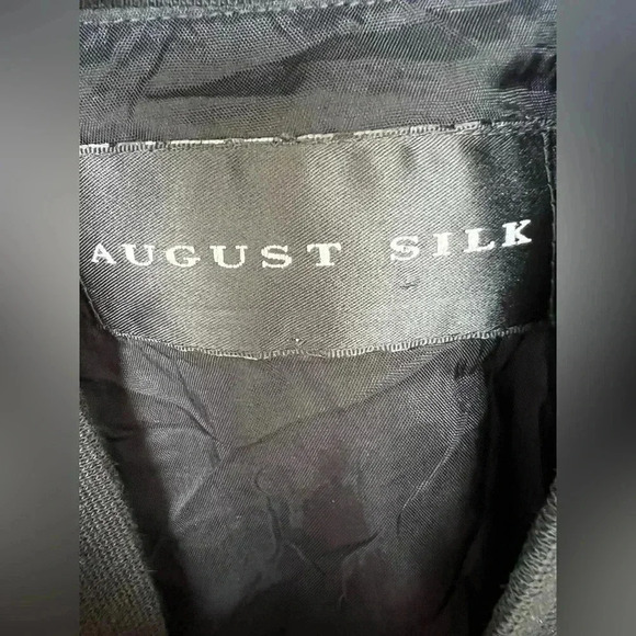 Vintage August Silk Jacket Sz L - Picture 5 of 6